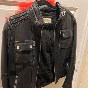 Large Michael Kors leather jacket